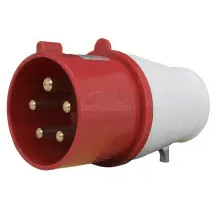 Clavija Aerea Industrial Roja de 16 y 32A