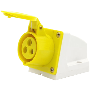 Toma de sobreponer amarilla